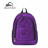 Mochila de regalo con paneles para animadoras, cierre de cremallera, material de poliéster, bolso tote brillante con purpurina, personalizable en color para mujer