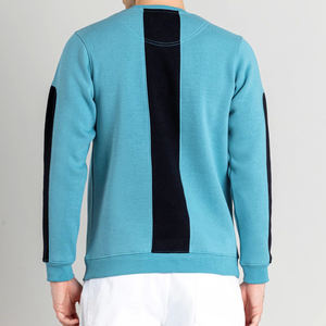 Sudadera de peso pesado para hombre, básico con logotipo personalizado, mezcla de algodón, cuello redondo, hombros caídos, Color sólido para invierno, sudadera para hombre - Product Image 2