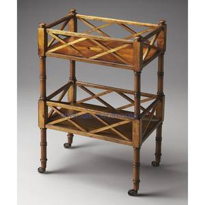 Mesa de muebles de forma personalizada de 2 niveles, madera de bambú, recién llegada, superventas, mesa de boda para interiores para restaurante y uso doméstico - Product Image 1