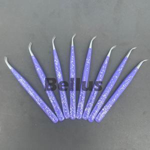 Nouveau prix de gros de haute qualité Logo personnalisé pince à épiler d'extension de cils pour Salon marque privée 2025 tendance - Product Image 2