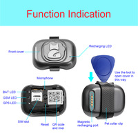 Collar GPS al por Mayor para Perros y Gatos con Compartimento para Tarjeta SIM, LED de Carga y Correa de Sujeción Integrada