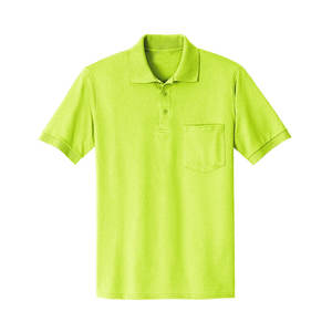 Camisa de Manga Corta para Hombre, Verde Saffron, 100% Algodón, Nueva Camisa Polo Clásica - Product Image 1