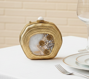 Elegante Bolso de Mano de Resina Epoxi Hecho a Mano, Moderno y Lujoso, Personalizado, Ecológico, Impermeable, para Bodas, Compromisos y Fiestas Especiales - Product Image 1