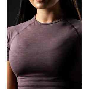 Camiseta Corta de Cuello Alto para Mujer, Ajustada, Informal, para Uso Diario - Product Image 3