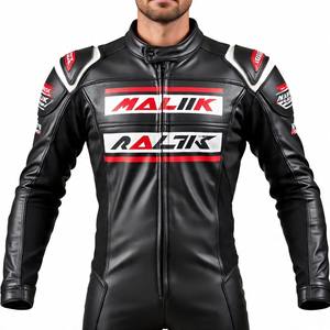 Bajo MOQ Diseño personalizado Traje de cuero de la motocicleta al por mayor | Malik Raza Cuero genuino - Product Image 3