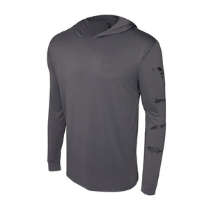 Diseño de logotipo personalizado Sublimated Men's Sun Protection Uv Fishing Hoodie Upf 50 Hooded Fishing Shirt Hoodie - Product Image 1