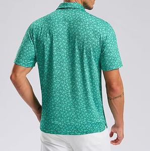 Hombres de alta calidad para Polos personalizados transpirables Anti-Pilling Color sólido tejido de punto Casual diseño liso al por mayor - Product Image 4