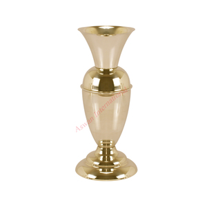 Floreros de Metal de hierro de diseño moderno hechos a mano forma personalizada con acabado de cobre jarrones decorativos de calidad eco-sostenible - Product Image 5