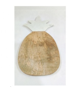 Nouvel arrivage Planche à découper en bois marbré en forme d'ananas Planche à découper en bois de mangue Planches à découper de cuisine pour fromage viande pain - Product Image 4