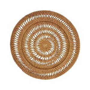 Sous-verres en rotin les plus vendus, couleur marron, finition naturelle, parfaits pour les sets de table et les accessoires de maison élégants - Product Image 2