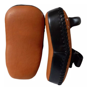 2024 Phòng Tập Thể Dục Tập Thể Dục Tốt Bán Mới Nhất Phong Cách Cong Nâu Đen Chính Hãng Da Đào Tạo Đấm Bốc Đá Lá Chắn - Product Image 1