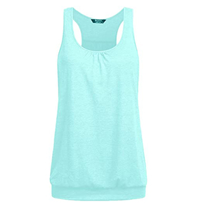 Camiseta sin mangas de algodón para mujer, camiseta informal básica de entrenamiento, camiseta sin mangas para gimnasio y yoga - Product Image 6