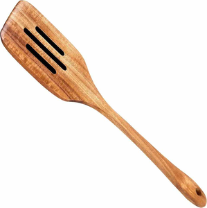 Metier Top diseño líder espátula ranurada resistente hecho a mano Cocina Esencial agitador herramienta de madera por glowin fashion - Product Image 4