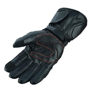 Gants de moto en cuir de chèvre de qualité supérieure, durables, compatibles avec les écrans tactiles, pour motards, cyclistes et activités de plein air, unisexe - Product Image 2