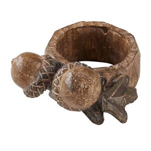 Servilletero de resina antigua con servilletero de bellota natural para fiesta, boda, Navidad y Año Nuevo - Product Image 2