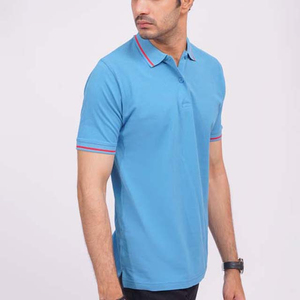 เสื้อโปโลผ้าฝ้าย100% ของผู้ชายเสื้อโปโลระบายอากาศได้สีดำสีเขียวพิมพ์ลายเสื้อโปโลสไตล์สั้นสไตล์ใหม่ - Product Image 2