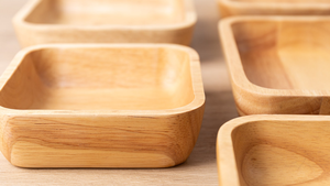 Plateau de service en bois décoratif et écologique, fait à la main, en bois naturel, moderne, pour la maison, le salon, la cuisine, la table - Product Image 3