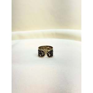 Anillo de Plata 925 con Diseño Floral Noor Chitai, Estilo Bohemio Religioso, Incrustaciones de Acero Inoxidable, para Cristianos, como Regalo - Product Image 2