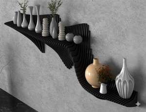 Decoración de Pared de Madera 3D Paramétrica de Estilo Art Deco, Hecha a Mano, con Tema de Cumpleaños, al Mejor Precio - Product Image 5