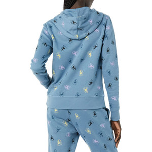 Sudaderas con capucha de forro polar para mujer con estampado personalizado proveedor sudadera Coreana de algodón de talla grande elegante con cordones - Product Image 2