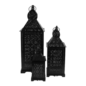 Linterna de Metal de alta calidad, farol de iluminación hecha a mano con revestimiento de polvo negro de diseñador, venta al por mayor, excelente calidad - Product Image 6