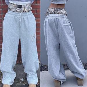 Jogger décontracté pour homme sur mesure, de haute qualité, en coton et élasthanne, extensible, respirant, en tissu peigné, coupe mi-plate légère, style vintage et ample - Product Image 2