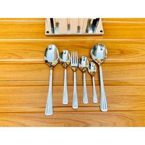 Juego de Cubiertos de Acero Inoxidable de Lujo de 6 Piezas, Chapado en Oro Mate, Seguro para Contacto con Alimentos, Ecológico, con Impresión de Logotipo Personalizado - Product Image 5