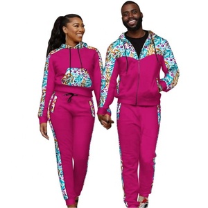 Chándales con capucha y cremallera unisex, gran oferta, estampado por sublimación, ropa deportiva para correr, conjunto de patrón sólido de invierno para parejas - Product Image 3