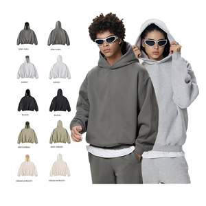 Sudaderas con capucha cálidas para Unisex Material rico en algodón 320 GSM Tela de punto Patrón liso Impresión digital OEM ODM Suministro a granel Bangladesh - Product Image 5