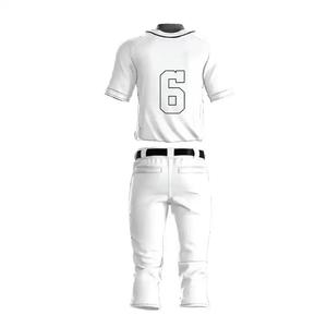 Uniforme de baseball à manches longues pour hommes, costume de club de sublimation avec meilleure broderie, derniers vêtements de sport, personnalisé de haute qualité - Product Image 3