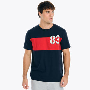 T-shirts personnalisés pour hommes 100% coton tissu peigné écologique vêtements décontractés personnalisables anti-UV - Product Image 3