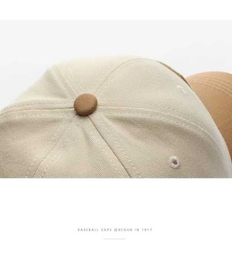 Venta al por mayor estilo europeo ala curva retro unisex gorra de béisbol clásica en blanco 6 paneles ajustable gorra de béisbol con costuras de dos colores - Product Image 6