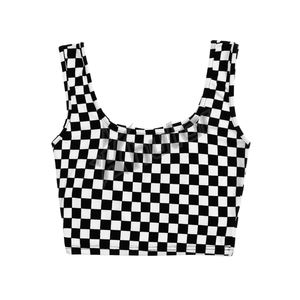 เสื้อกล้ามทรงครอปคอวีสำหรับผู้หญิงเสื้อถักแบบไม่สมมาตรเข้ารูป2025 - Product Image 2