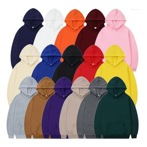Custom 100% Cotton <b>Thick</b> <b>Fleece</b> Pullover Hoodies Unisex Winter-Ready Plus Size Embroidered Digital Printing Eco-Friendly Bulk - Product Image 1