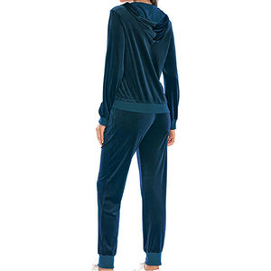 Tracksuit <b>Women</b> New Arrivals Custom <b>Velvet</b> Tracksuit <b>Women</b> Zipper Body Velour Track <b>Jacket</b> With Pants 2 Piece Set <b>Women</b> Clothing - Product Image 2