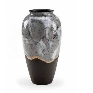 Vase design fini argent pièce décorative élégante pour fleurs bougies pinceaux de maquillage papeterie et bureau à domicile - Product Image 5