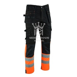 Pantalones de trabajo de alta calidad ajustados para hombre con diseño personalizado, pantalones de trabajo transpirables, Pantalones rectos a rayas curvas para hombre - Product Image 1