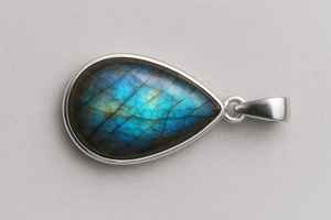 Collier pendentif en Labradorite naturelle en argent sterling 925 14k or massif en laiton fait à la main bijoux en pierres précieuses pour les femmes - Product Image 4