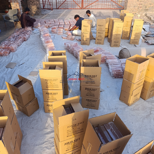 อิฐเกลือหิมาลัยขนาด2.5x10x20ซม. ตัดบล็อกเกลือสีชมพูธรรมชาติสำหรับการก่อสร้างห้องสปาและการบำบัดด้วยฮาโลเจน - Product Image 4