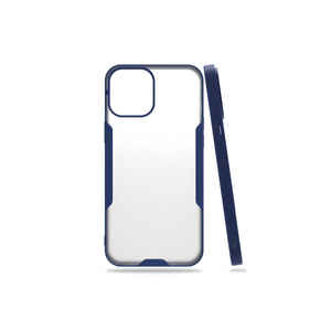 Coque de téléphone en silicone premium bleu marine MSRA Parfe Series compatible avec iPhone 12 Mini et 14 Plus, coque de téléphone portable pour fille - Product Image 1