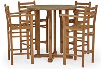 Chaise de bar haute moderne de luxe en teck durable pour l'extérieur, idéale pour la maison, les hôtels, les gymnases et les cuisines