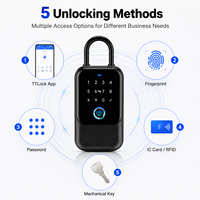Boîte de rangement intelligente pour clés avec application TTLock, étanche, avec empreinte digitale et mot de passe, pour la gestion de propriétés Airbnb
