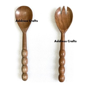 2026 New Arrival Best Quality Handmade Wood and Resin Handle <b>Salad</b> <b>Server</b> for Serving <b>Salad</b> Fruits For Tableware Kitchenware Use - Product Image 5