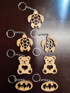 Porte-clés en bois gravé sur mesure Cadeaux d'entreprise uniques Grande quantité Budget Friendly Tarifs compétitifs - Product Image 6