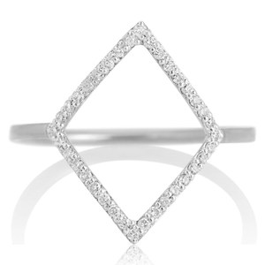 Anillo apilable de diamantes rombos, oro amarillo de 18 quilates, corte redondo fino, anillo de propuesta de diamante cultivado en laboratorio, brida, joyería de boda para fiestas - Product Image 5