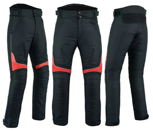 Vente en gros Pantalon de moto en cuir respirant pour hommes Pantalon de moto de course coupe-vent avec caractéristiques de protection - Product Image 1