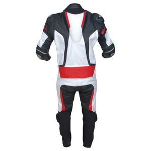 2025 D Ride Moto Leather Racing <b>Suit</b> Black White with <b>Red</b> Fluorescent Custom Made Biker Sportswear Plus Size OEM Racing Gear - Product Image 3