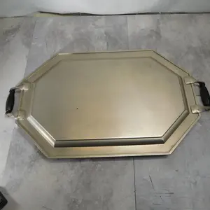 High Shine <b>Plastic</b> Eco-Friendly Round Tray Modern Luxury Home Decor American Style Bestselling Decor Accent Zahid Exports safe - Product Image 2