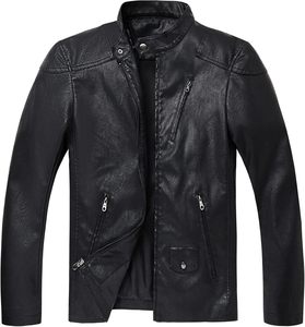 Wholesale Price <b>Men's</b> Winter Waterproof Jacket <b>Real</b> Leather Warm Windbreaker for High Street <b>Black</b> Color 2025 - Product Image 5