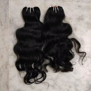 Extensiones de cabello crudo indio virgen 12A, venta al por mayor, 100%, paquetes de ondas profundas sin procesar, paquetes de cabello alineados con cutícula, trama - Product Image 1